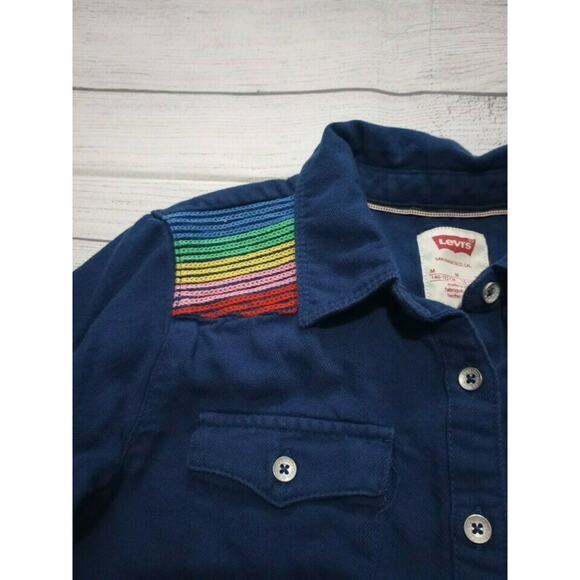 10/12 Levi's Rainbow Flannel - Picture 2 of 5